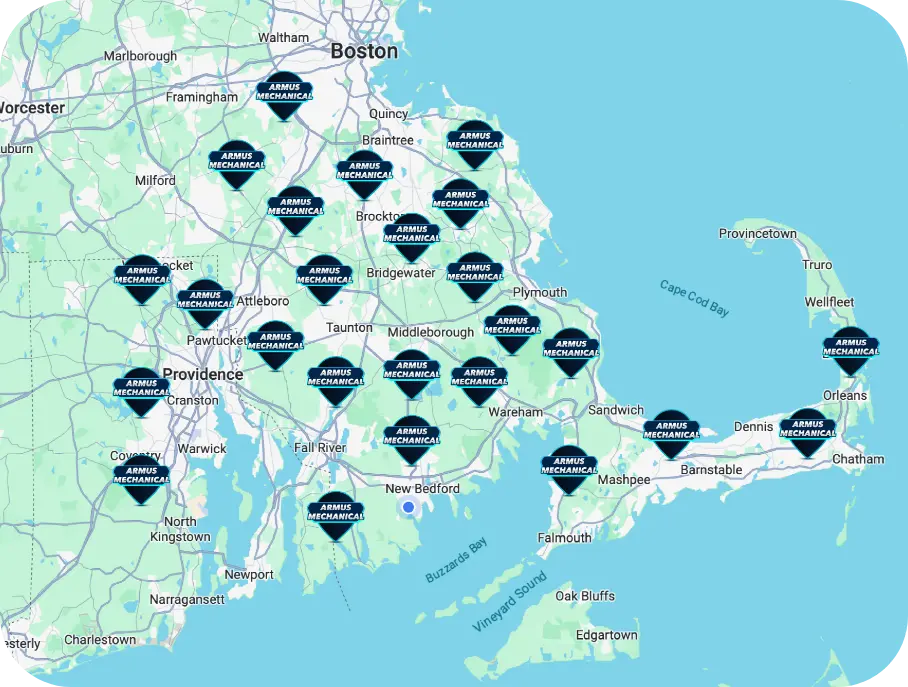 Armus Service Area map