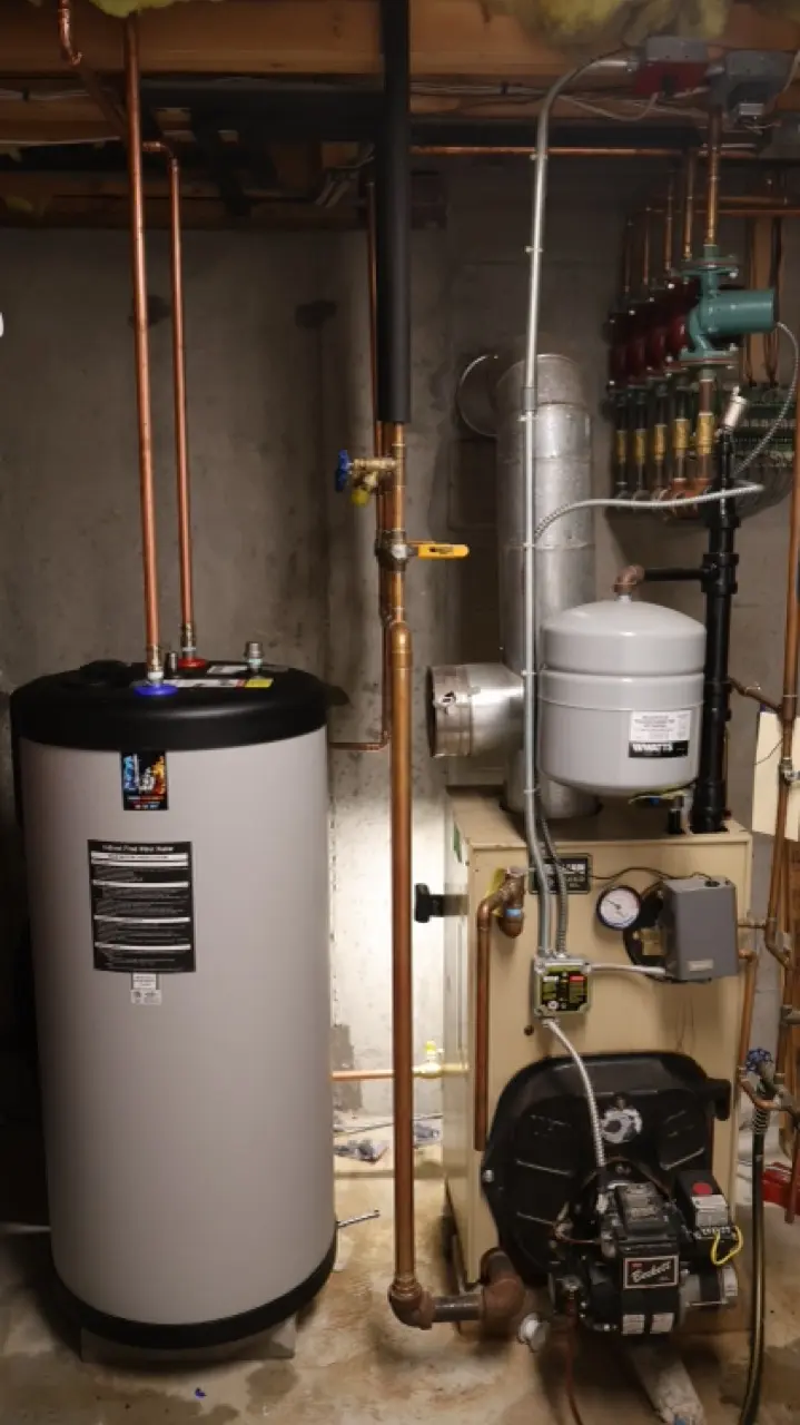 Under-sink plumbing repair work